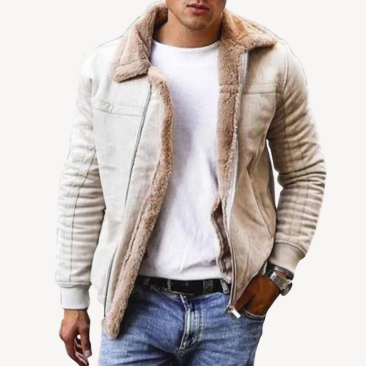 Men’s Faux Shearling Jacket | Loravelle