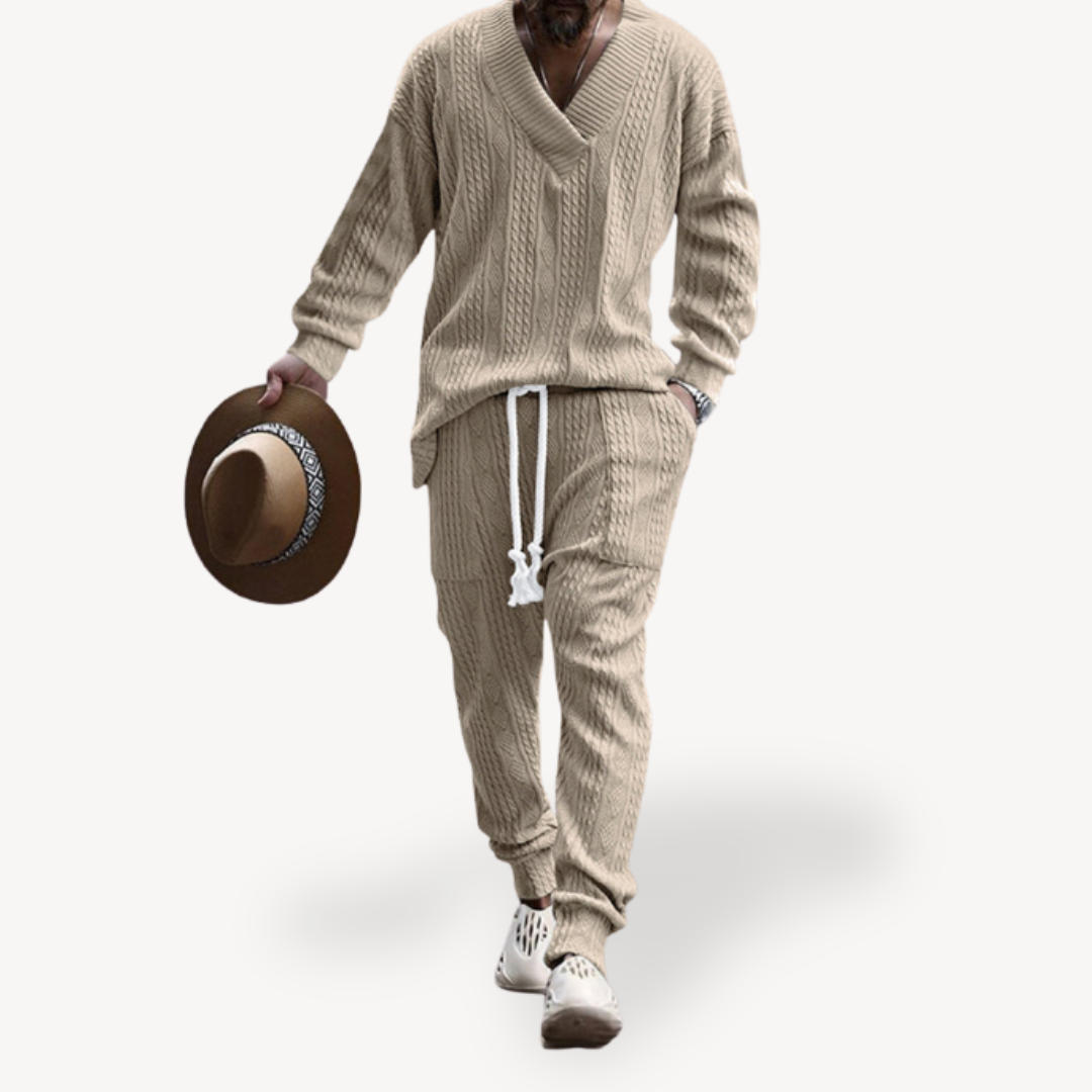 Cable Knit Sweater and Pants Set | Loravelle