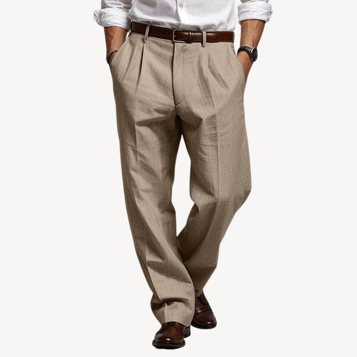 Men's Pleated Dress Pants | Loravelle