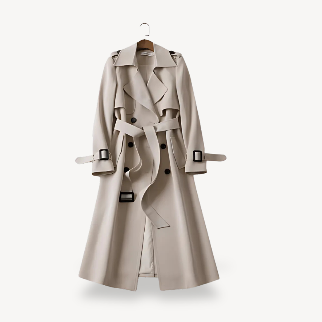 Double-Breasted Trench Coat for Women | Loravelle