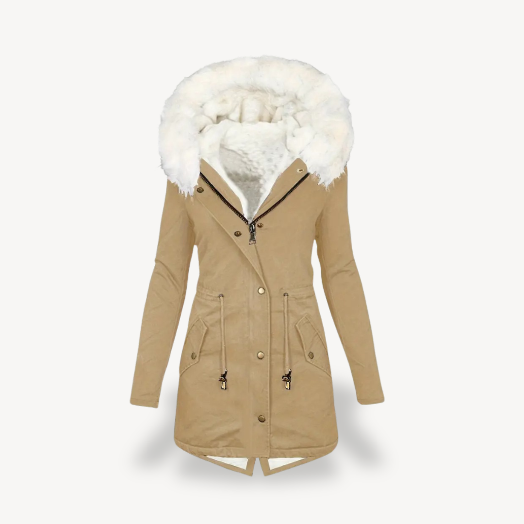 Women's Faux Fur Hooded Parka Jacket | Loravelle