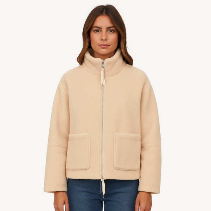 Women's Cozy Zip-Up Fleece Jacket | Loravelle