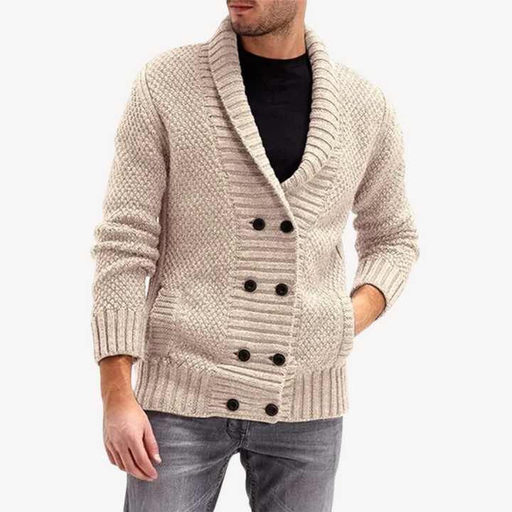 Men’s Button-Up Knit Cardigan Sweater | Loravelle