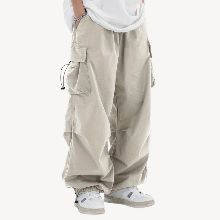 Men’s Baggy Cargo Parachute Pants | Loravelle