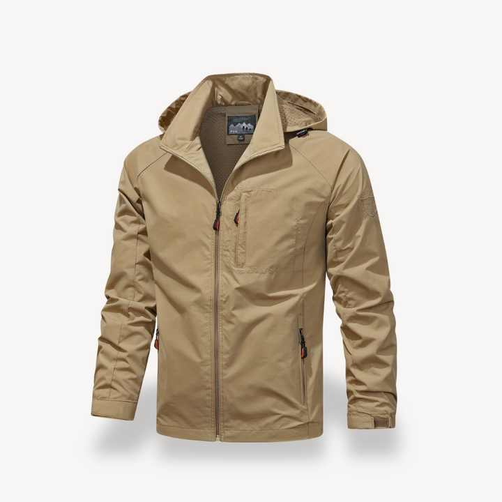 Men’s Casual Polyester Zip Jacket | Loravelle