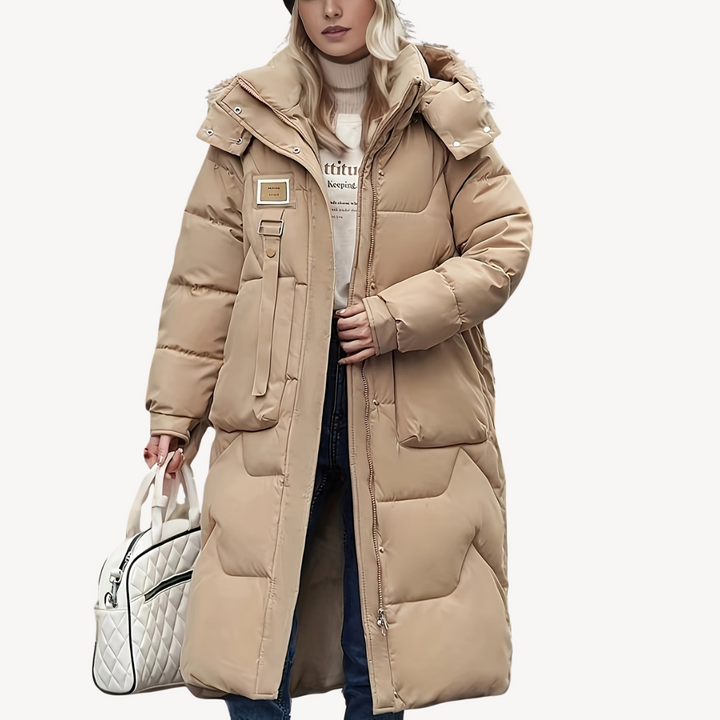 Women’s Long Hooded Puffer Coat | Loravelle