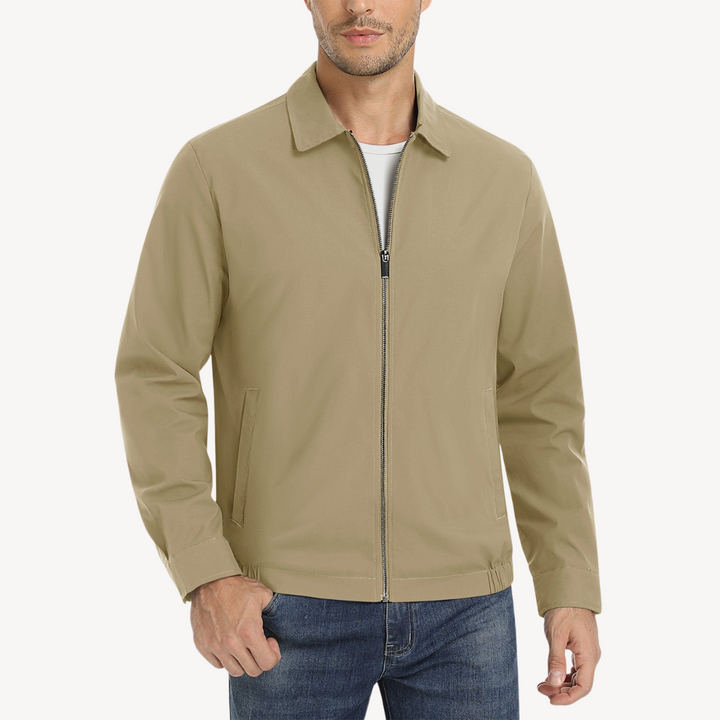 Men's Full-Zip Bomber Jacket with Pockets | Loravelle