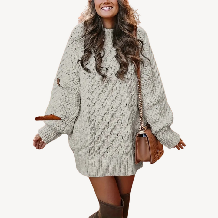 Cable Knit Sweater Dress for Women | Loravelle