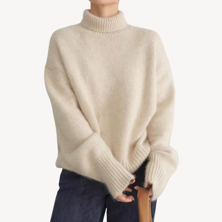 Women’s Soft Knit Fabric Turtleneck Sweater | Loravelle