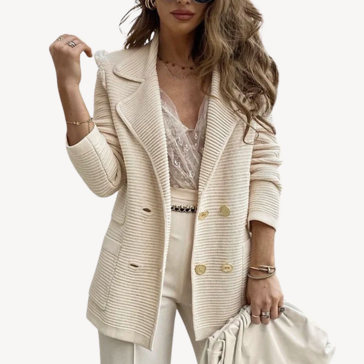 Women's Ribbed Blazer Jacket | Loravelle