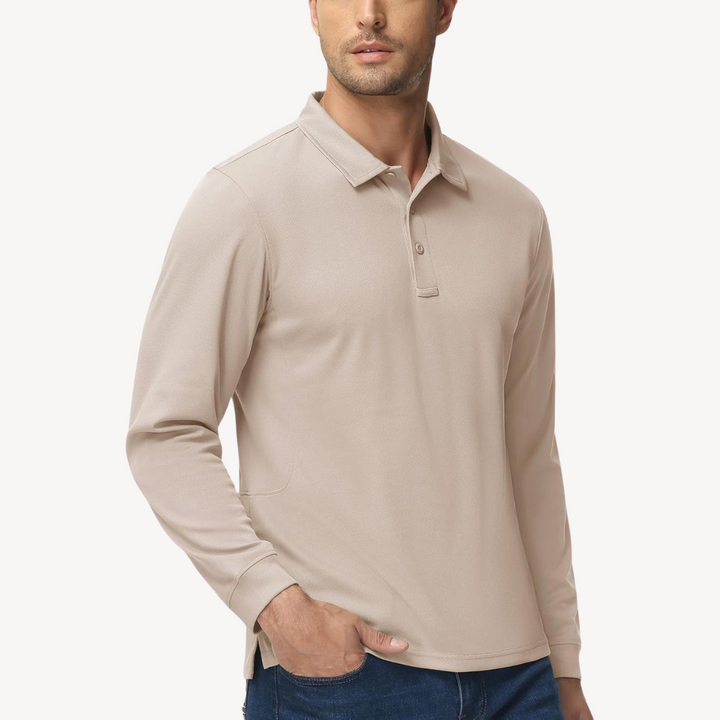 Men's Long Sleeve Polo Shirt | Loravelle