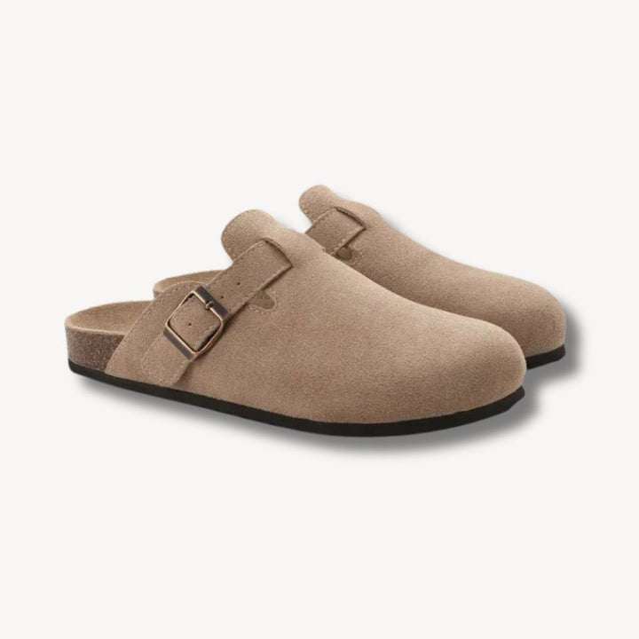 Suede Buckle Clogs Unisex | Loravelle