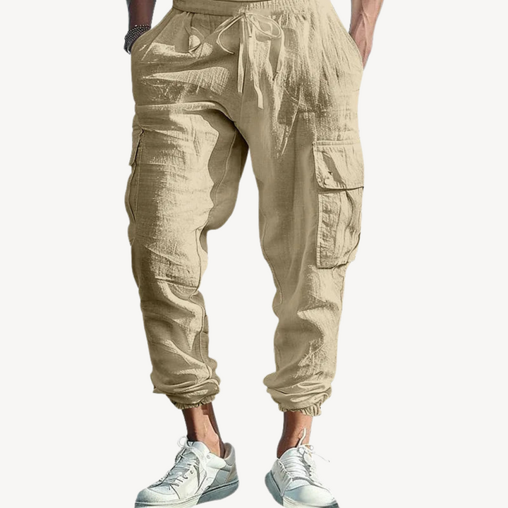 Men’s Casual Cotton Cargo Pants | Loravelle