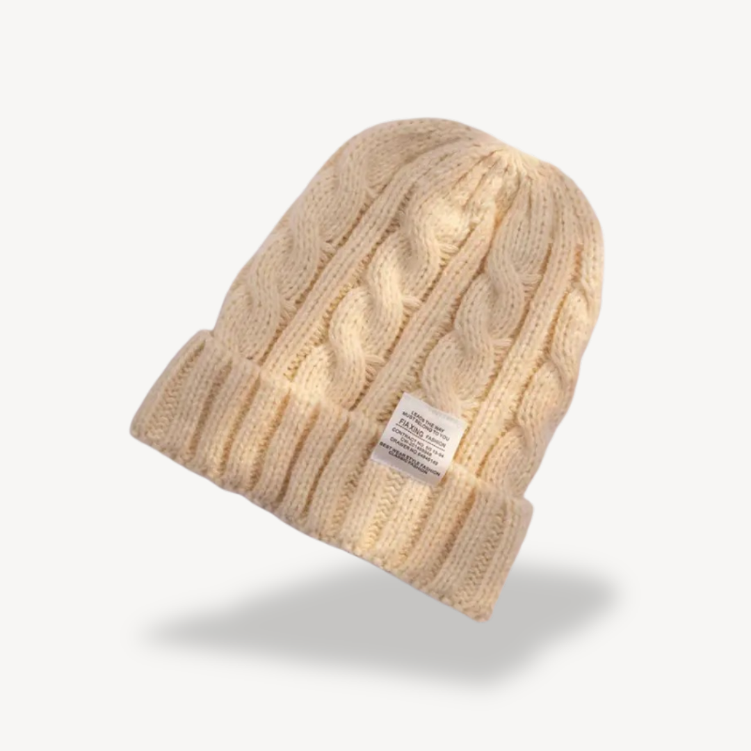 Cable Knit Beanie Hat for Women - Soft Wool Blend | Loravelle