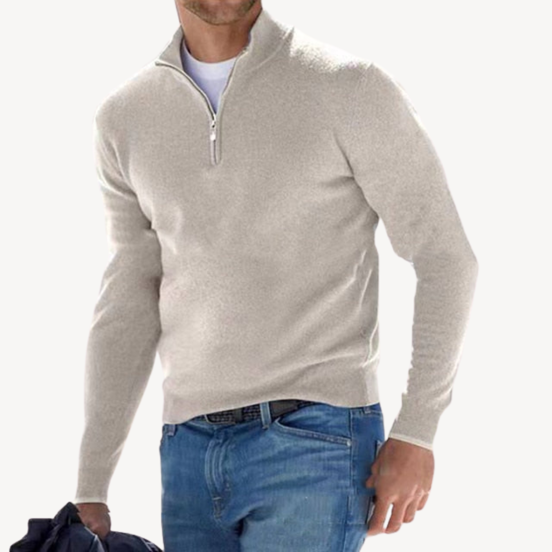 Men's Zip-Up Sweater | Loravelle