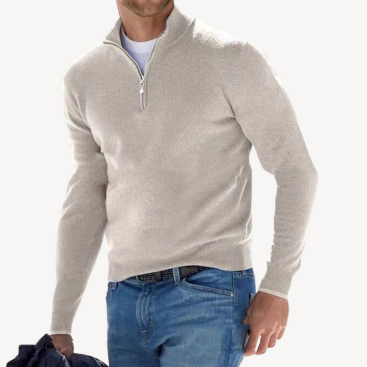 Men's Zip-Up Sweater | Loravelle