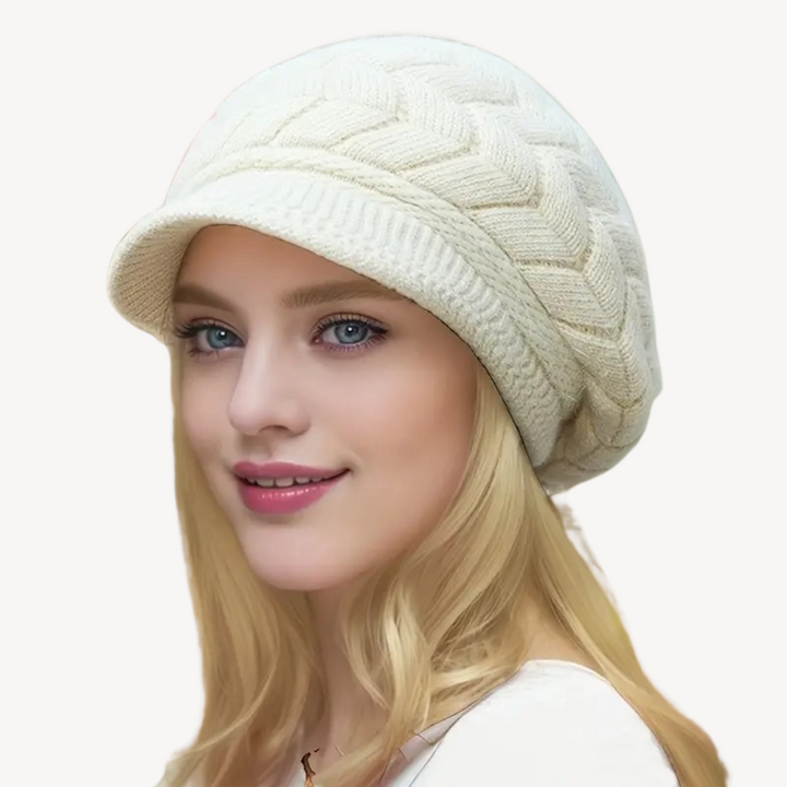 Knitted Baker Boy Hat for Women | Loravelle