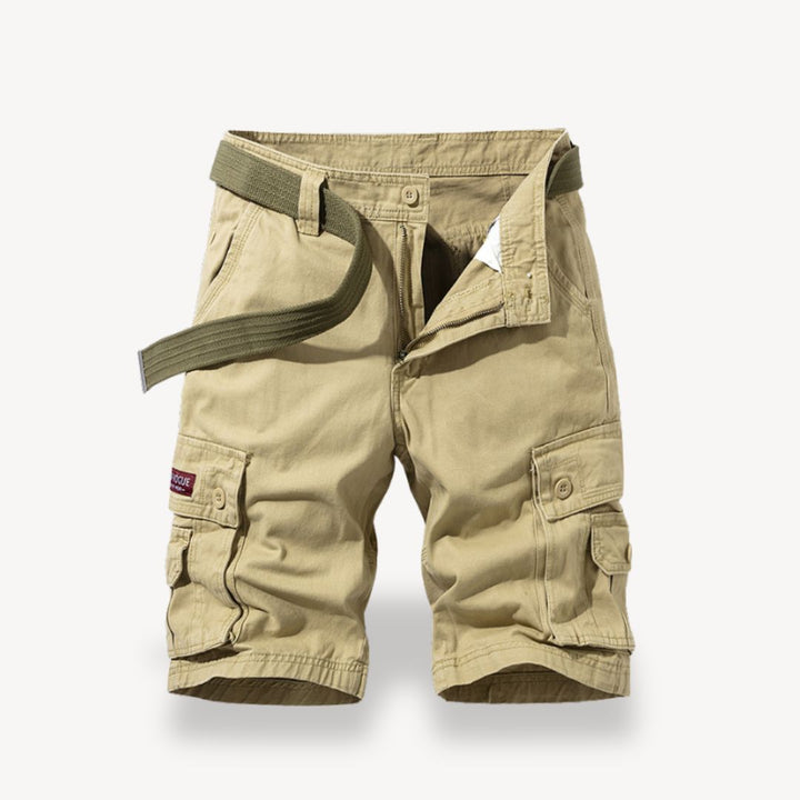 Men's Twill Belted Cargo Shorts | Loravelle