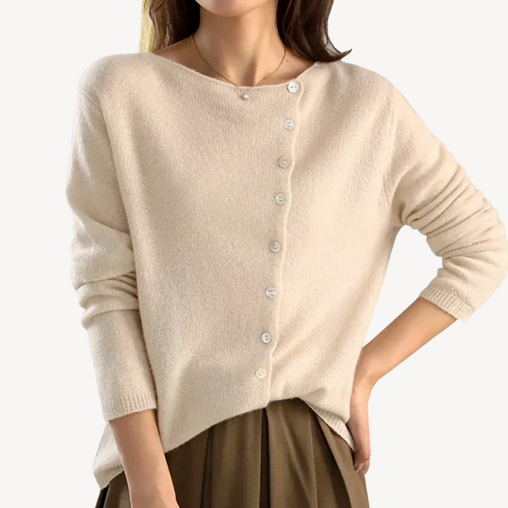 Women’s Button-Front Knit Sweater | Loravelle