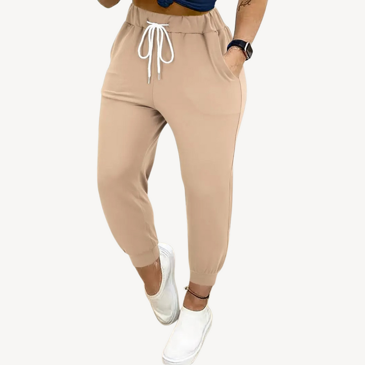 Women's Elastic Waist Jogger Pants | Loravelle