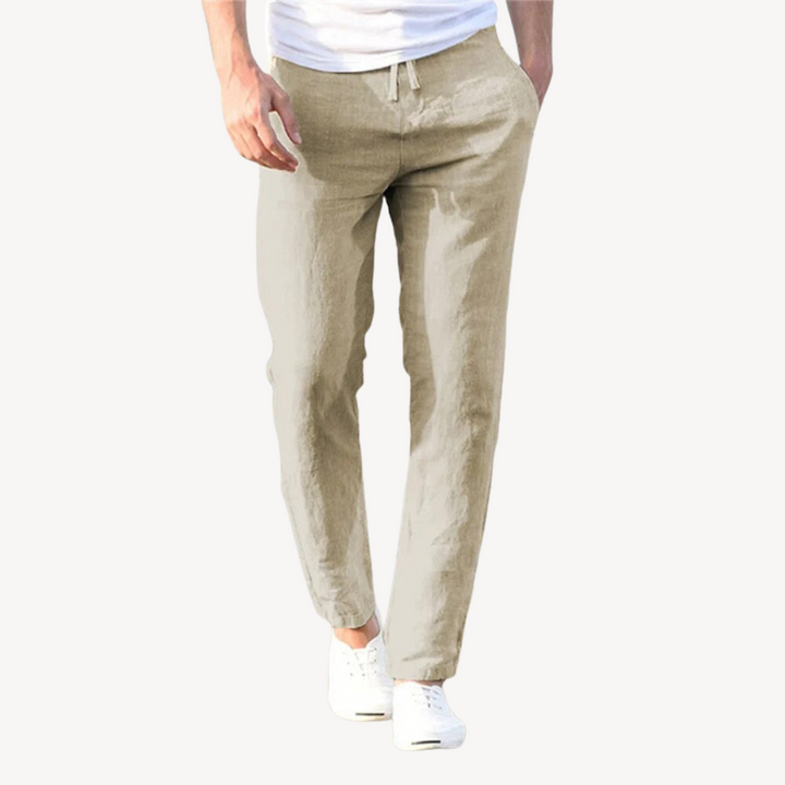 Men’s Linen Drawstring Pants – Casual Lightweight, Breathable | Loravelle