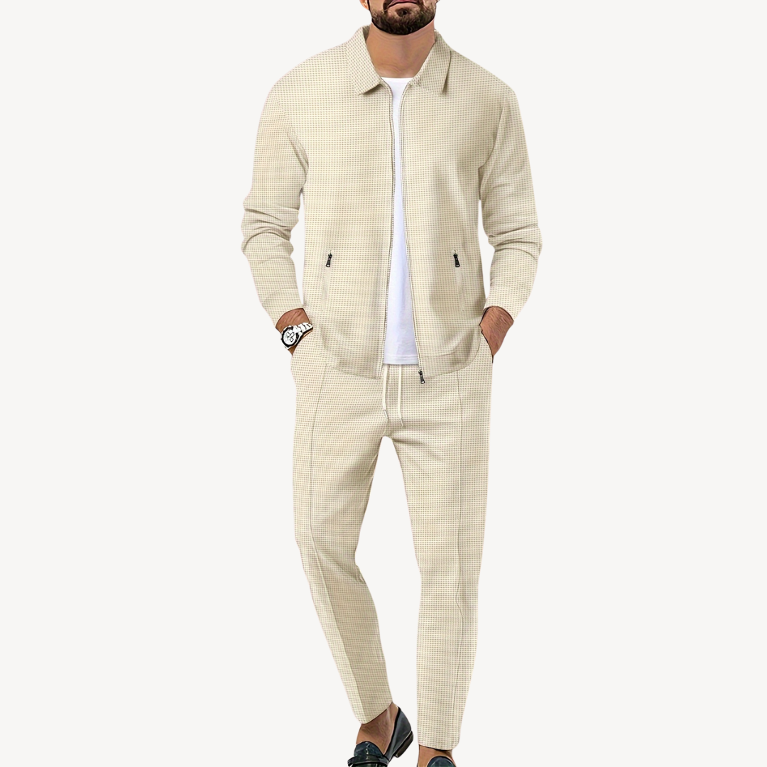 Men's Waffle Knit Loungewear Set | Loravelle