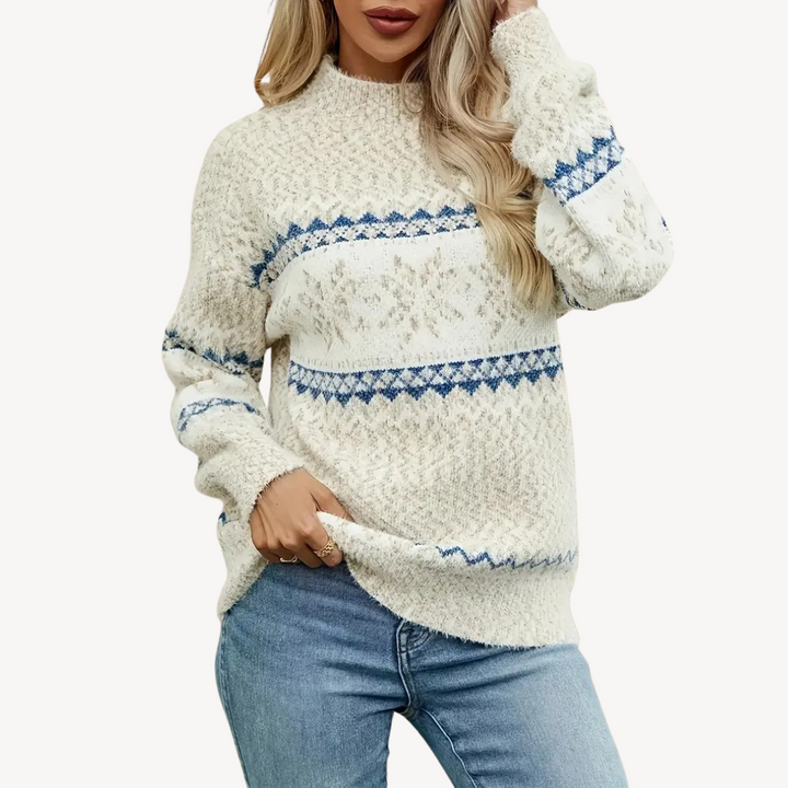 Fair Isle Knit Sweater for Women | Loravelle