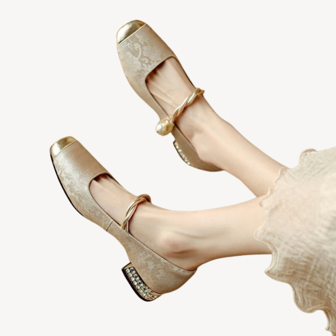 Women's Orthopedic Mary Jane Block Heels | Loravelle