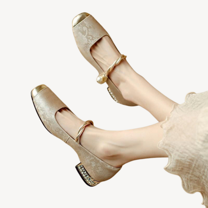 Women's Orthopedic Mary Jane Block Heels | Loravelle