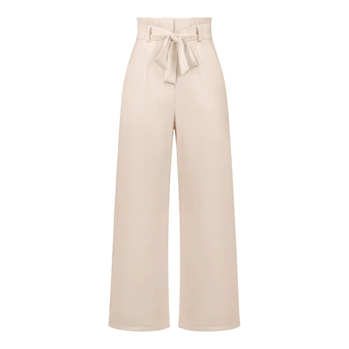 Tie Waist High-Waisted Trousers for women | Loravelle