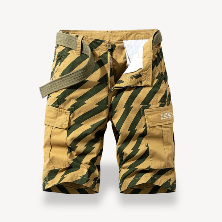 Men's Camo Cargo Shorts with Belt | Loravelle