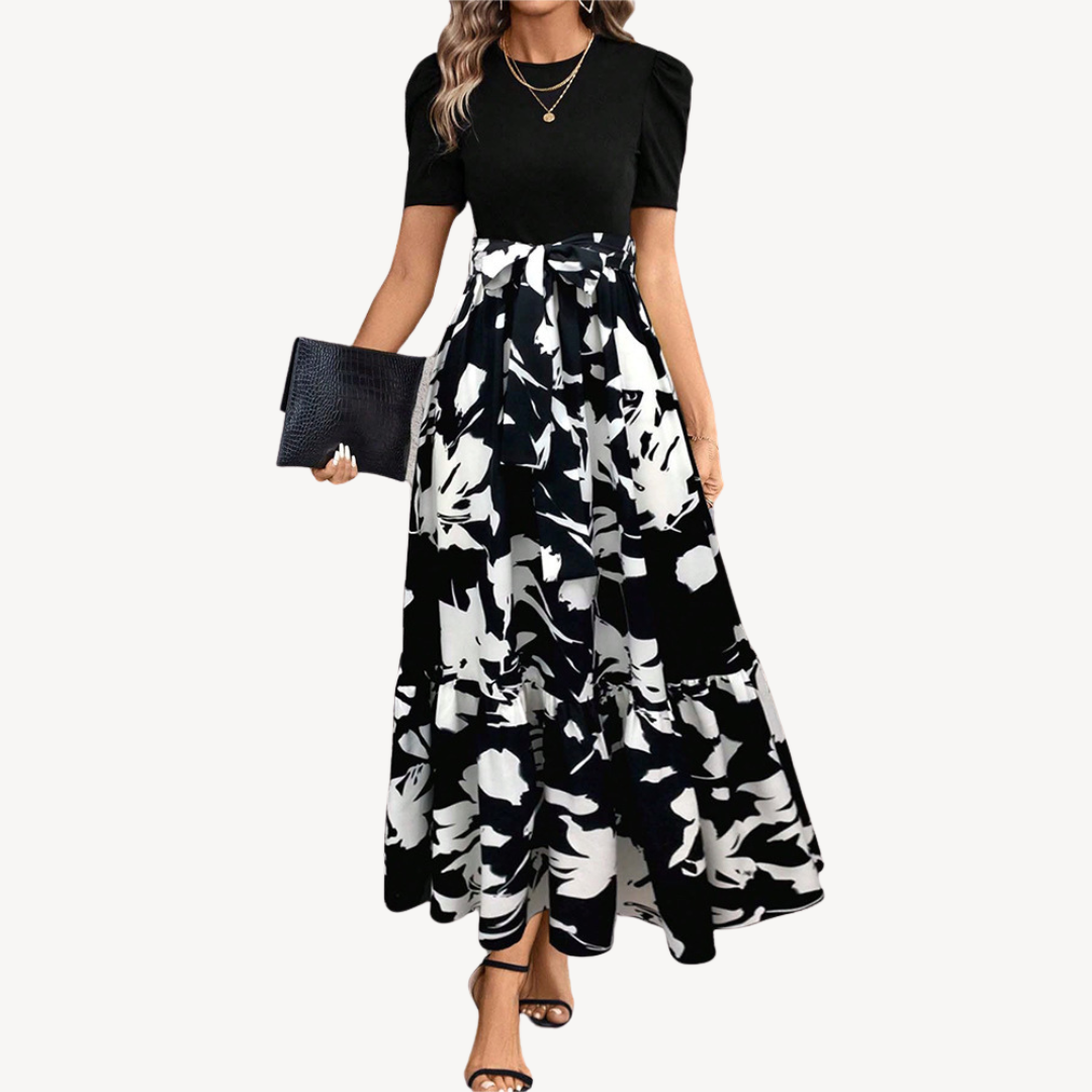 Floral Print Midi Dress Women | Loravelle