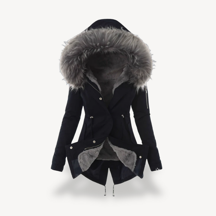 Women's Fur Lined Winter Parka | Loravelle