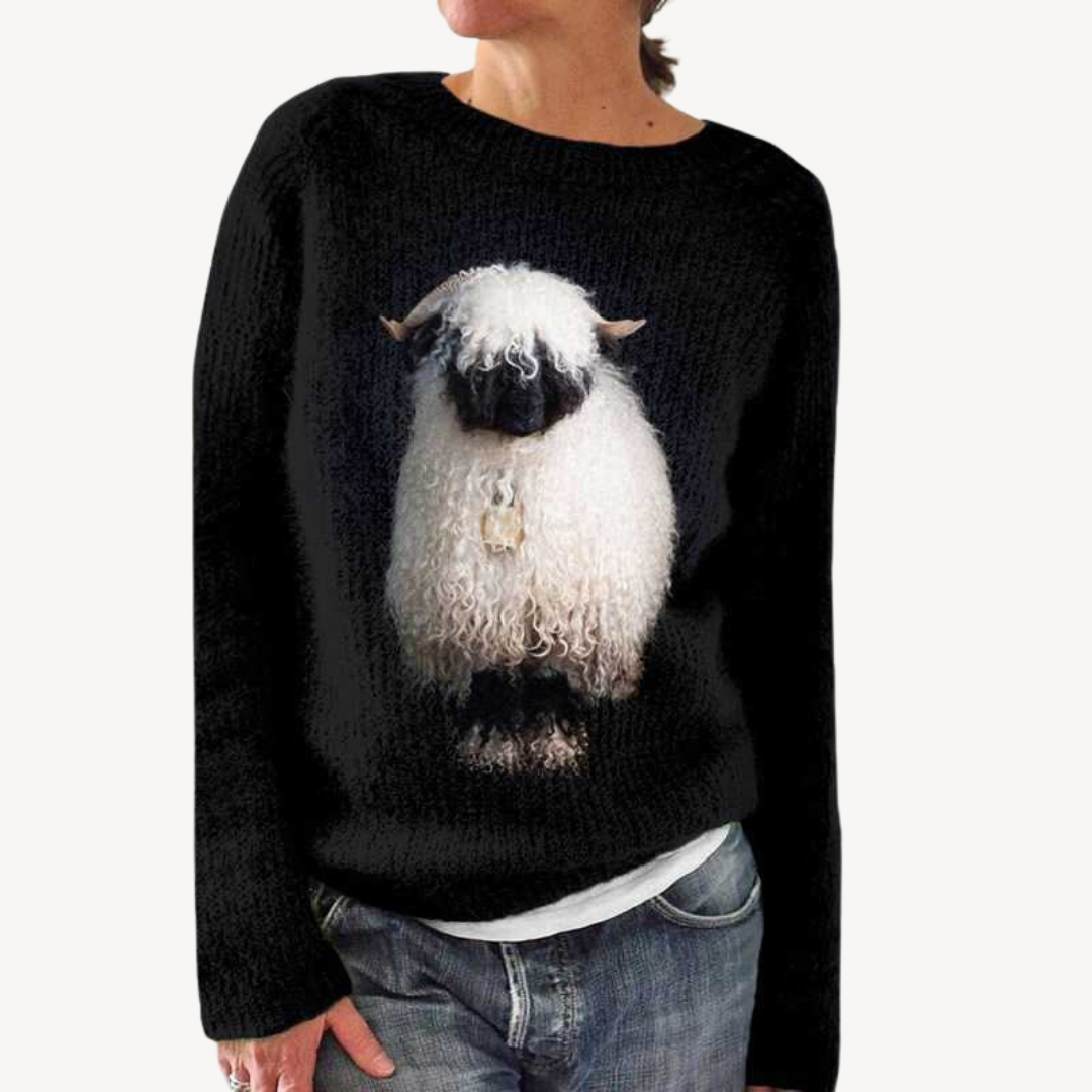 Embroidered Floral Sweater for Women | Loravelle