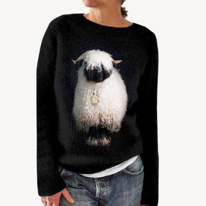 Embroidered Floral Sweater for Women | Loravelle