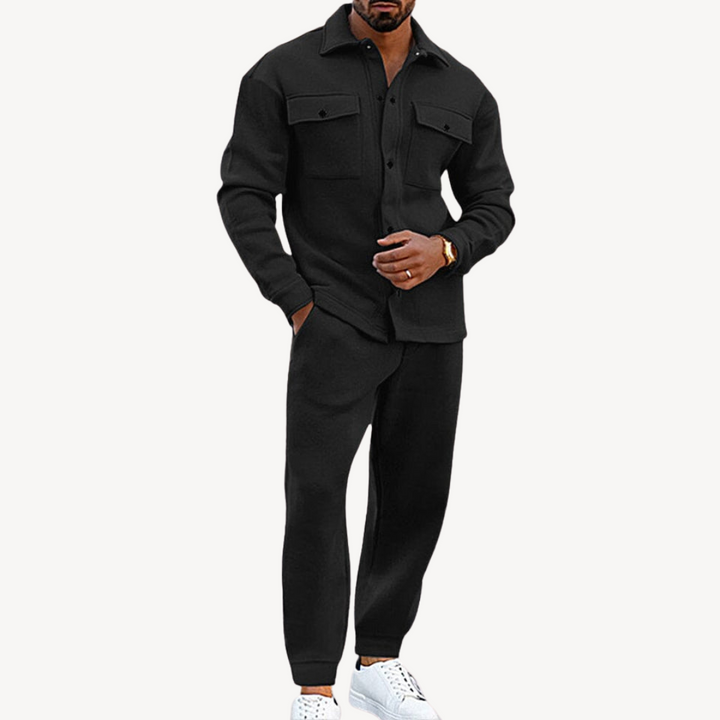 Men's Casual Zip-Up Jacket and Jogger Set | Loravelle