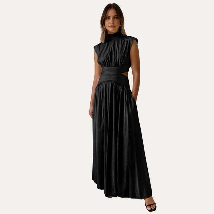 Loravelle | Women's Satin Maxi Dress – Elegant Evening Gown