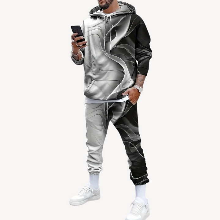 Men’s Gradient Hoodie Tracksuit Set | Loravelle