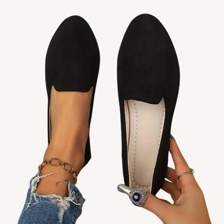 Women's Suede Orthopedic Flats | Loravelle