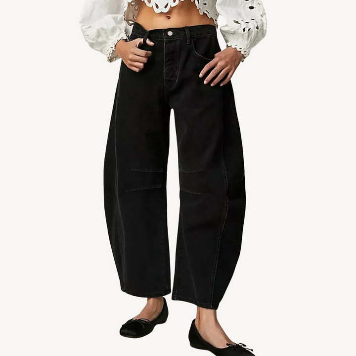 Women's Wide-Legged Denim Pants | Loravelle