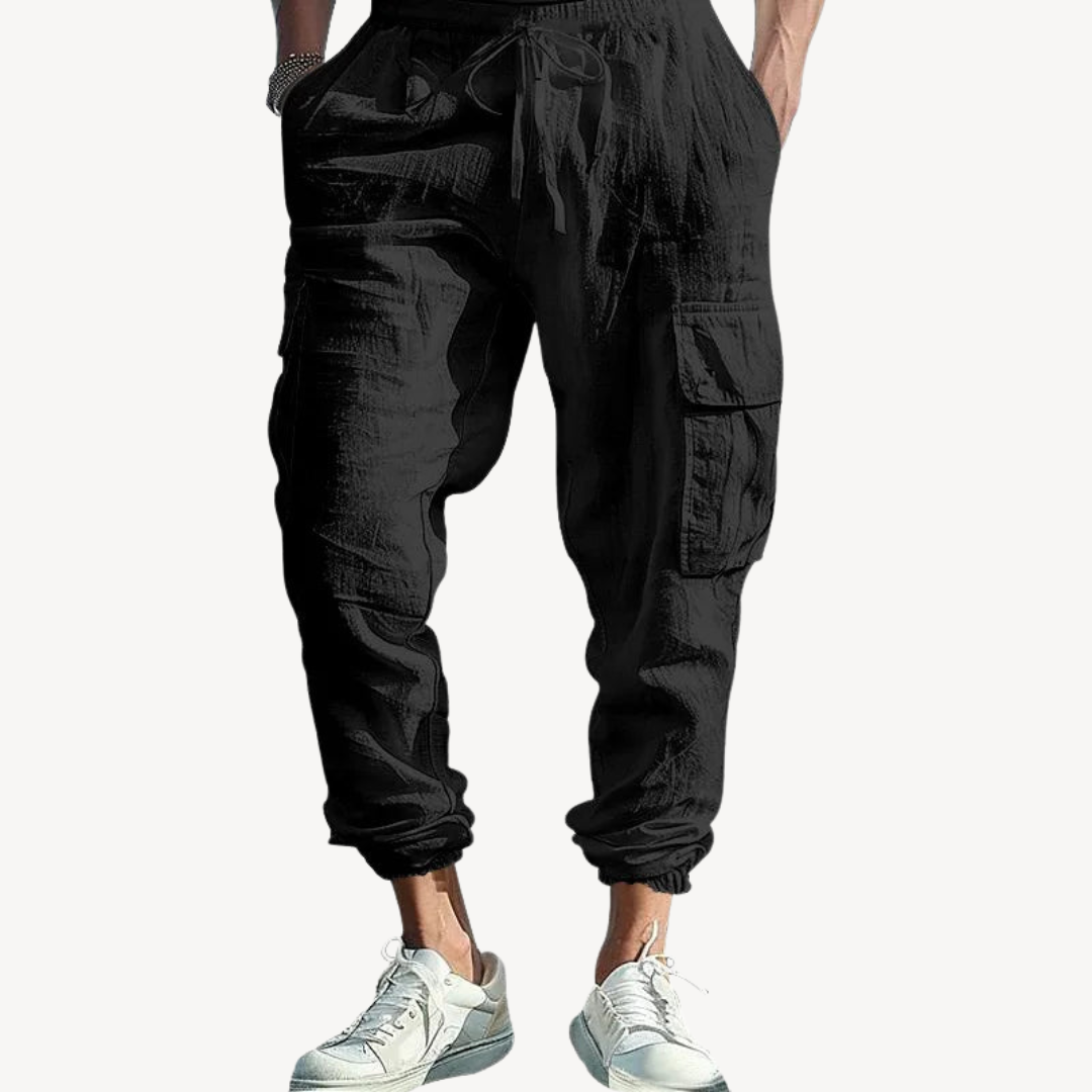 Men’s Casual Cotton Cargo Pants | Loravelle