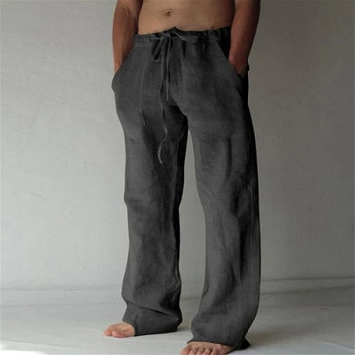 Relaxed Fit Linen Lounge Pants Men | Loravelle
