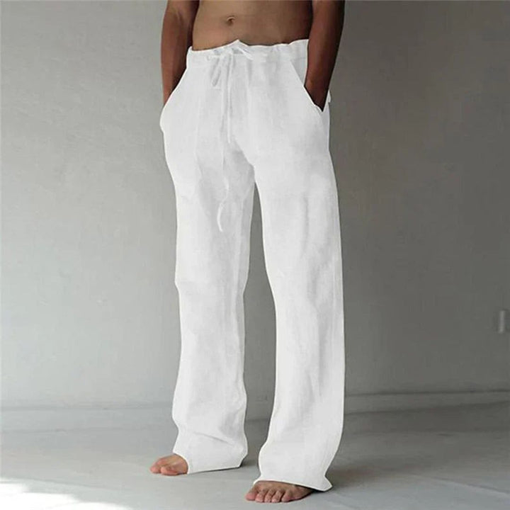 Relaxed Fit Linen Lounge Pants Men | Loravelle