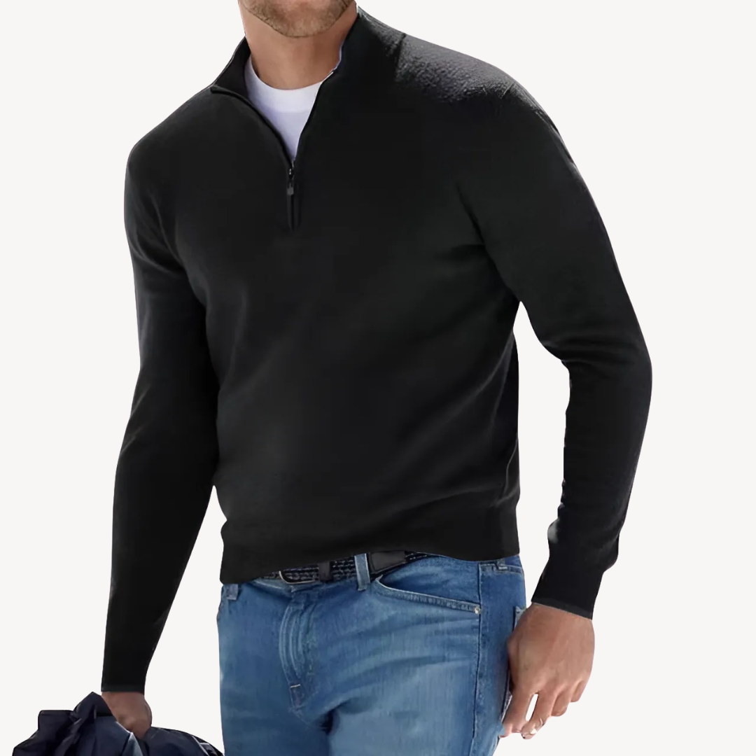 Men's Zip-Up Sweater | Loravelle