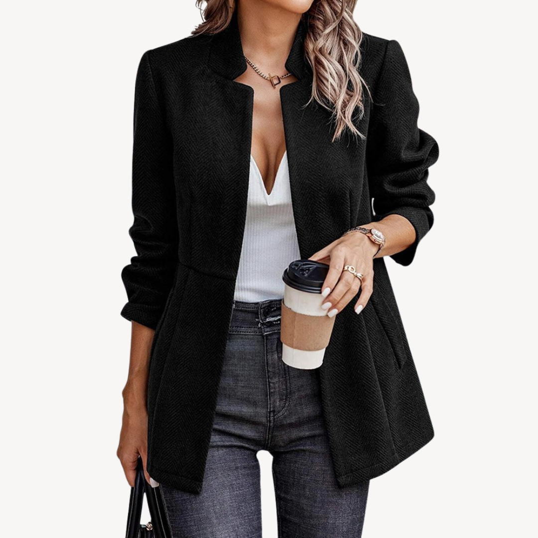 Women’s Herringbone Blazer Jacket | Loravelle