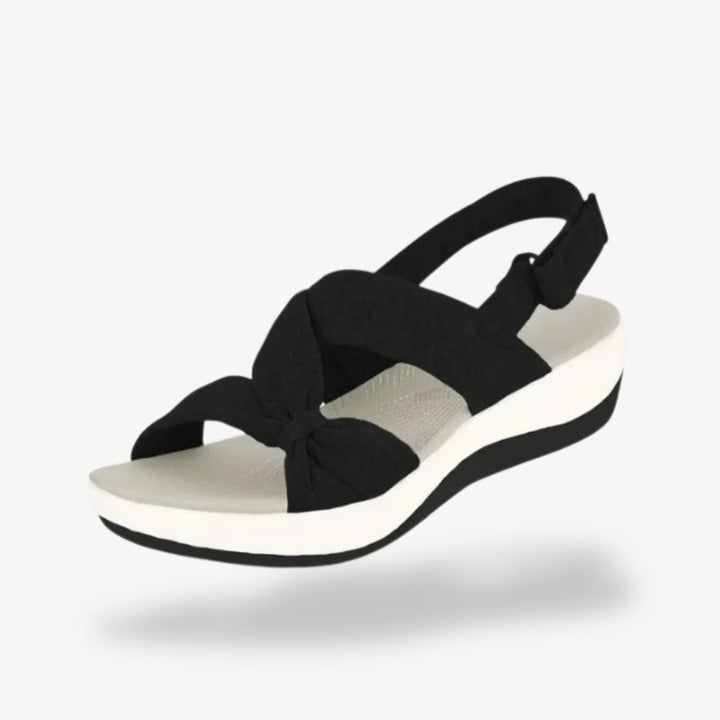 Orthopedic Women's Fabric Platform Sandals | Loravelle