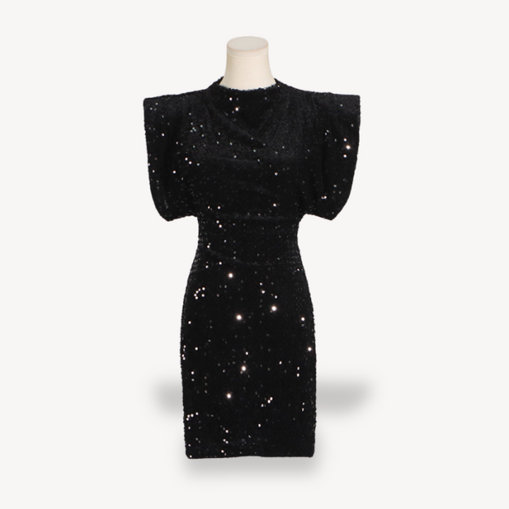 Loravelle | Women's Sequin Velvet Mini Dress – Elegant Party Outfit