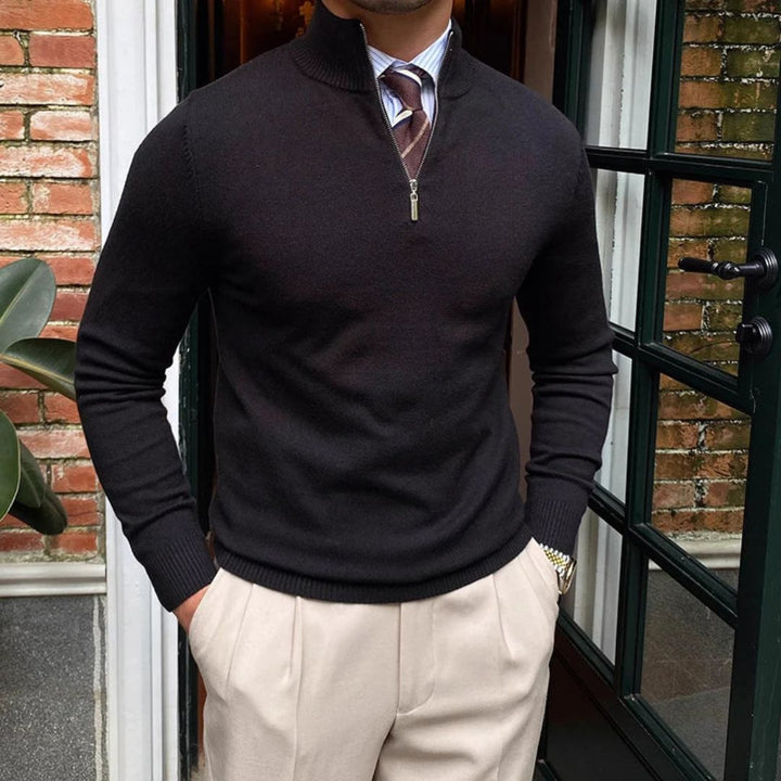 Knit Quarter-Zip Sweater Men | Loravelle
