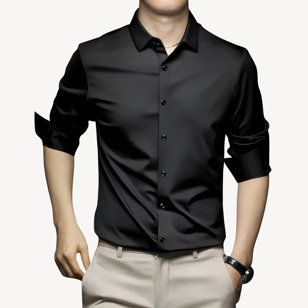 Men's Polyester Long Sleeve Shirt | Loravelle