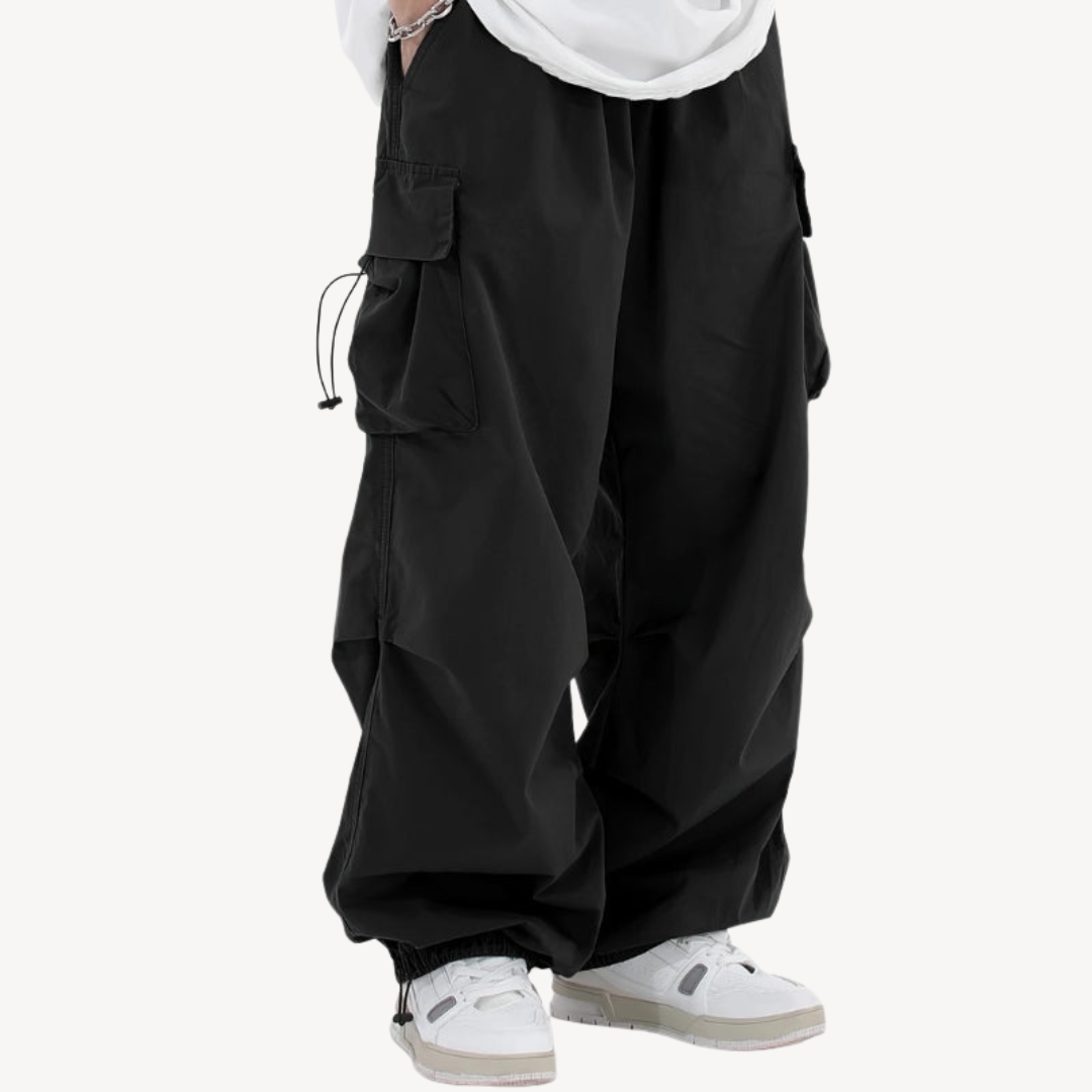 Men’s Baggy Cargo Parachute Pants | Loravelle